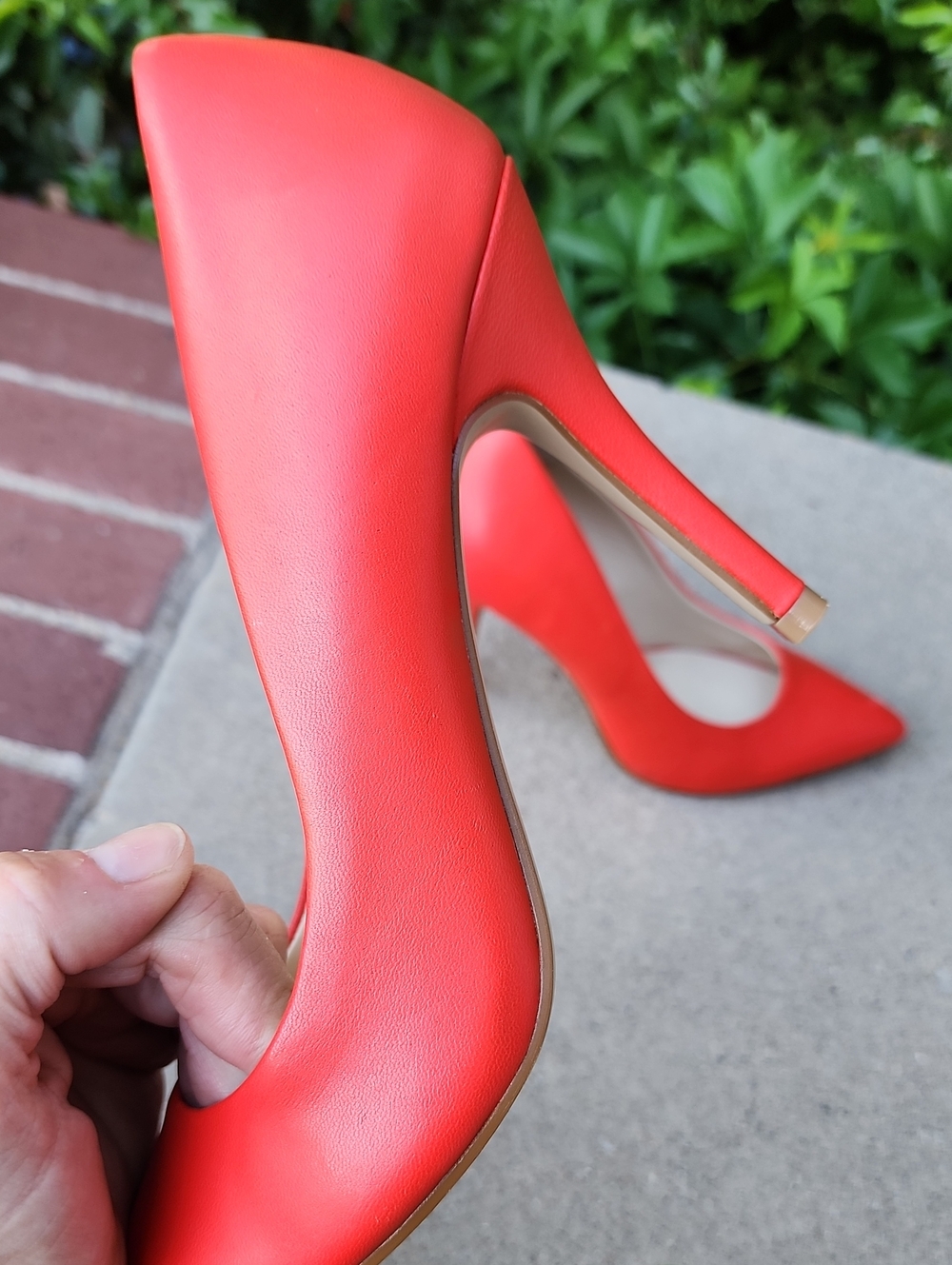 Nine West Red Pointed-Toe Stiletto Pumps - Picture 13 of 17
